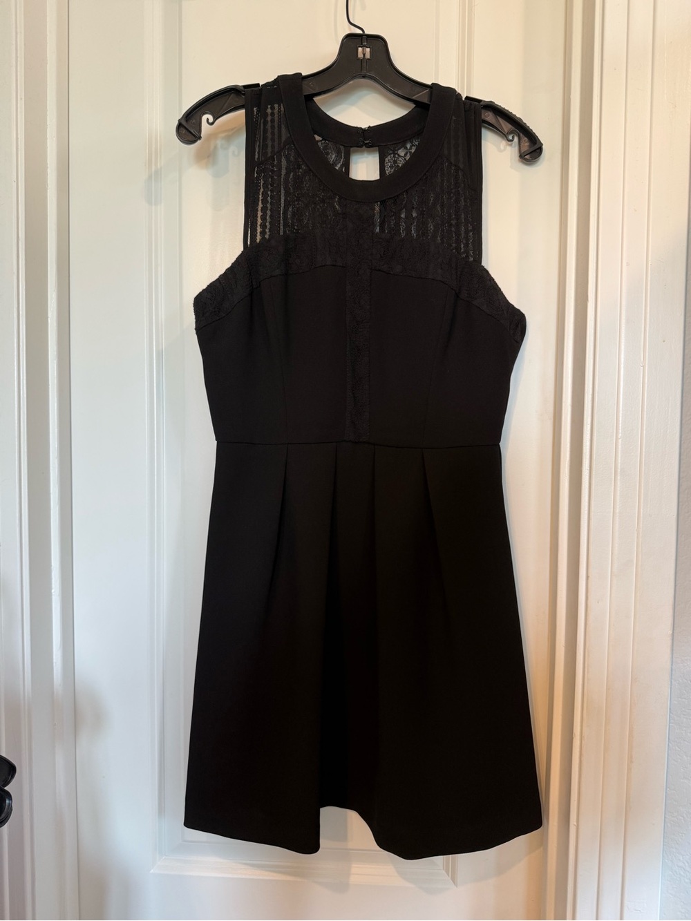BCBGeneration Black Lace Yoke Mini Dress